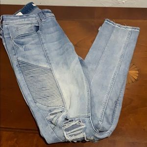 Pacsun stacked skinny biker jeans size 28X30